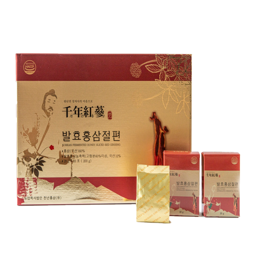 KOREAN FERMENTED HONEY SLICED RED GINSENG